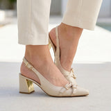 TACONES STYLO MUJER 5707 CHAROL BEIGE