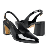 TACONES STYLO MUJER 5702 CHAROL NEGRO