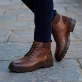 BOTINES MERANO HOMBRE 45132 PIEL CAFÉ