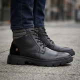 BOTINES MERANO HOMBRE 45132 PIEL NEGRO