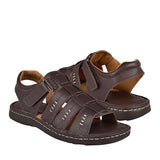 SANDALIAS CASUALES PARA CABALLERO NOMADAS 12000 SIMIPIEL CAFÉ