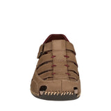 Sandalias Lobo Solo para hombre nobuck grey con rojo 6580