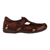 HUARACHES CABALLERO LOBO SOLO 6606 PIEL CAFÉ