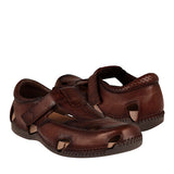 HUARACHES CABALLERO LOBO SOLO 6606 PIEL CAFÉ