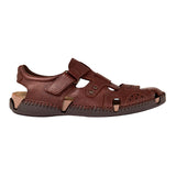 HUARACHES LOBO SOLO HOMBRE 6256 PIEL CAFÉ