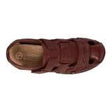 HUARACHES LOBO SOLO HOMBRE 6256 PIEL CAFÉ