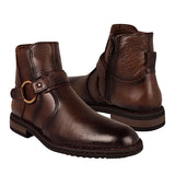 BOTINES LOBO SOLO HOMBRE 7955 PIEL CAFÉ