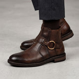 BOTINES LOBO SOLO HOMBRE 7955 PIEL CAFÉ