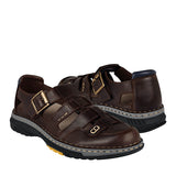 HUARACHES CABALLERO LOBO SOLO 9659 PIEL CAFÉ