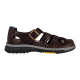 HUARACHES CABALLERO LOBO SOLO 9659 PIEL CAFÉ