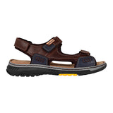 HUARACHES LOBO SOLO HOMBRE 6528 PIEL CAFÉ