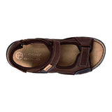 HUARACHES LOBO SOLO HOMBRE 6528 PIEL CAFÉ