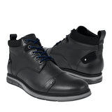 BOTINES CASUALES CABALLERO STYLO 9501 SIMIPIEL NEGRO