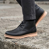 BOTINES CASUALES STYLO HOMBRE 30-01 SIMIPIEL NEGRO