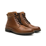 BOTINES CABALLERO FLEXI 402516 PIEL CAFÉ
