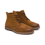 BOTINES CASUALES FLEXI HOMBRE 404612 GAMUZA CAFÉ