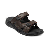 HUARACHES HOMBRE FLEXI 411003 PIEL CAFÉ