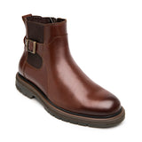 BOTINES FLEXI HOMBRE 421702 PIEL CAFÉ