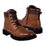 BOTINES TRIPLES HOMBRE 37610 PIEL CAFÉ