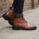 BOTINES TRIPLES HOMBRE 37610 PIEL CAFÉ