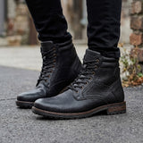 BOTINES STYLO HOMBRE 7878 SIMIPIEL NEGRO