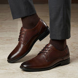 ZAPATOS STYLO HOMBRE 4655-2PG PIEL CAFÉ