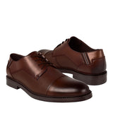 ZAPATOS STYLO HOMBRE 1053-1PG PIEL CAFÉ