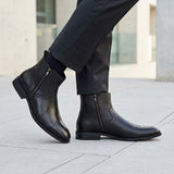BOTINES STYLO HOMBRE 7503-1 PIEL NEGRO
