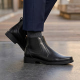 BOTINES SIENA HOMBRE 9100 PIEL NEGRO
