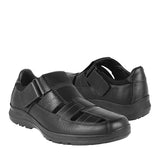 HUARACHES CABALLERO STYLO 10102 PIEL NEGRO
