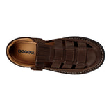 HUARACHES CABALLERO STYLO 200 PIEL CAFÉ