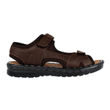HUARACHES CABALLERO STYLO 650 PIEL CAFÉ