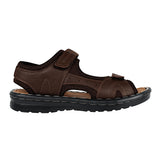 HUARACHES CABALLERO STYLO 650 PIEL CAFÉ