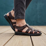 HUARACHES STYLO HOMBRE 630 PIEL CAFÉ