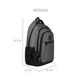 BACKPACK CHARLY UNISEX 8068115020 TEXTIL GRIS