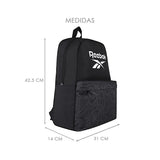 BACKPACK UNISEX REEBOK REB21047 TEXTIL NEGRO