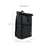 MOCHILA PIRMA UNISEX 14103 TEXTIL NEGRO