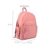 MOCHILA PIRMA UNISEX 14106 TEXTIL ROSA