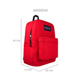 MOCHILA UNISEX JAN SPORT JS0A4QUT5XP TEXTIL ROJO