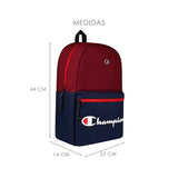 BACKPACK UNISEX CHAMPION CHF1000464 TEX AZUL/ROJO