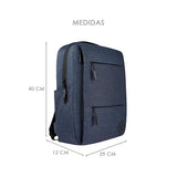 MOCHILA UNISEX CHARLY 8068154420 TEXTIL AZUL
