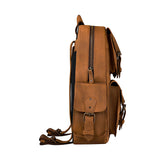 BACKPACK UNISEX STYLO ALASKA PIEL CAFÉ