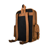 BACKPACK UNISEX STYLO ALASKA PIEL CAFÉ