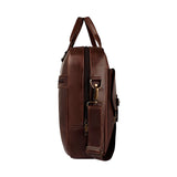 PORTAFOLIO UNISEX STYLO 8089 PIEL CAFÉ