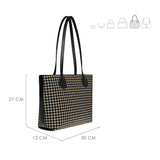 BOLSA TOTE DAMA MM ITALY Z2531 TEXTIL NEGRO