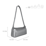 CROSSBODY DAMA MM ITALY H6013-3 SIMIPIEL PLATA