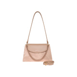 BOLSA FLAP DAMA MM ITALY A9228-2 SIMIPIEL BEIGE