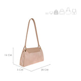 BOLSA FLAP DAMA MM ITALY A9228-2 SIMIPIEL BEIGE