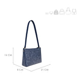 CROSSBODY DAMA MM ITALY Z2411-9 SIMIPIEL AZUL