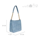 CROSSBODY DAMA MM ITALY S5265-1 SIMIPIEL AZUL